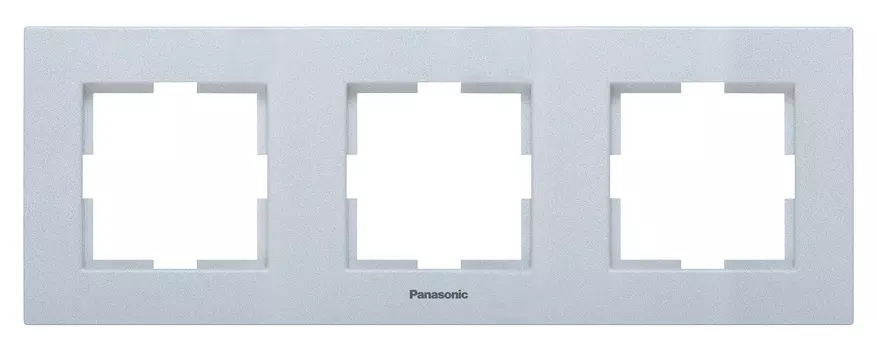 Рамка Panasonic Karre Plus WKTF08032SL-RU 3x горизонтальный монтаж пластик серебро (упак.:1шт)