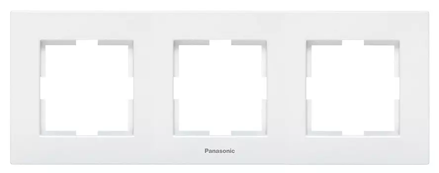 Рамка Panasonic Karre Plus WKTF08032WH-RU 3x горизонтальный монтаж пластик белый (упак.:1шт)