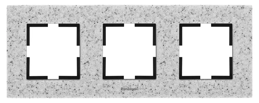 Рамка Panasonic Karre Plus WKTF08033CD-RU 3x горизонтальный монтаж камень сумеречный (упак.:1шт)