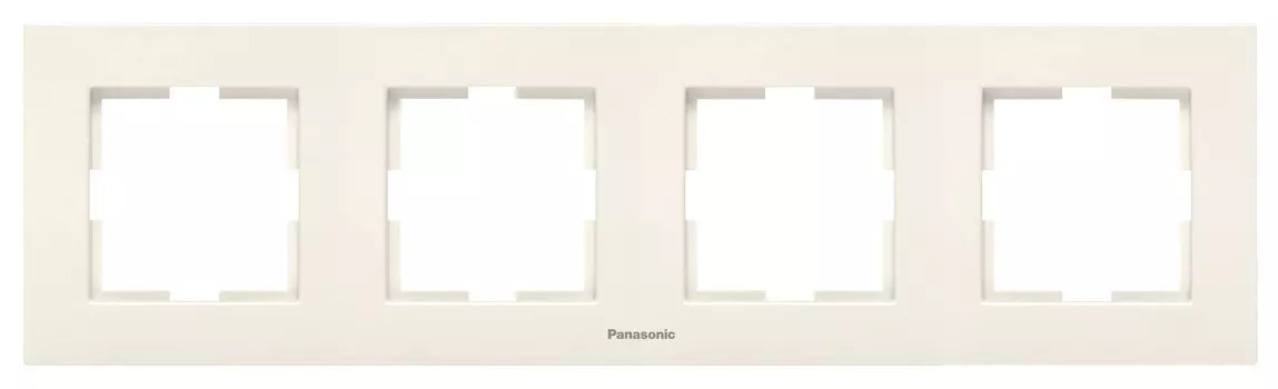 Рамка Panasonic Karre Plus WKTF08042BG-RU 4x горизонтальный монтаж пластик бежевый (упак.:1шт)