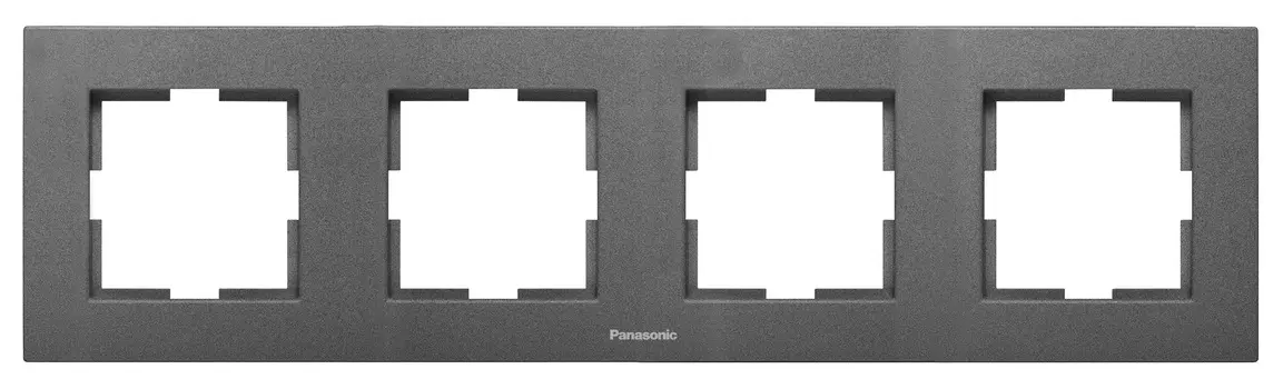 Рамка Panasonic Karre Plus WKTF08042DG-RU 4x горизонтальный монтаж пластик дымчатый (упак.:1шт)