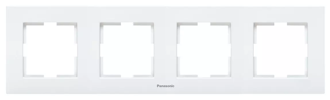 Рамка Panasonic Karre Plus WKTF08042WH-RU 4x горизонтальный монтаж пластик белый (упак.:1шт)