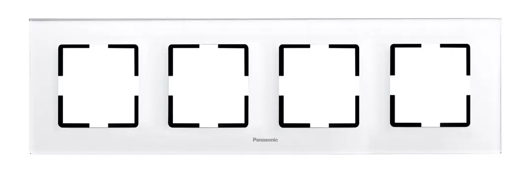Рамка Panasonic Karre Plus WKTF08043AS-RU 4x горизонтальный монтаж металл серебро (упак.:1шт)