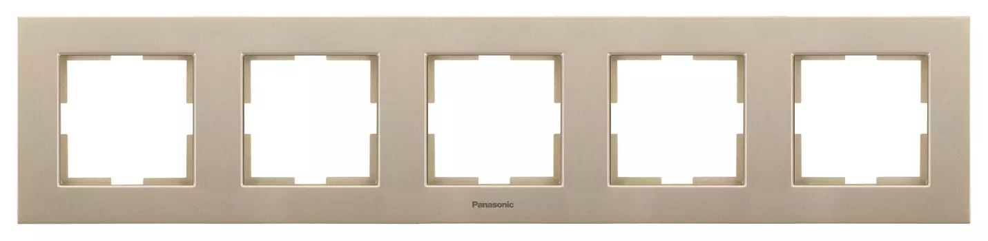 Рамка Panasonic Karre Plus WKTF08052BR-RU 5x горизонтальный монтаж пластик бронза (упак.:1шт)