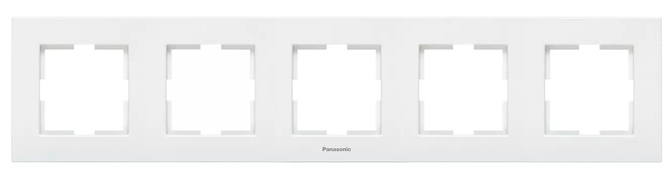 Рамка Panasonic Karre Plus WKTF08052WH-RU 5x горизонтальный монтаж пластик белый (упак.:1шт)