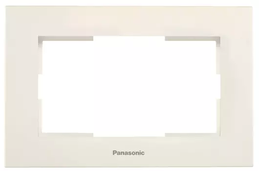 Рамка Panasonic Karre Plus WKTF08092BG-RU 2x пластик бежевый (упак.:1шт)
