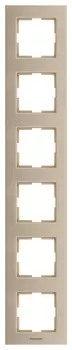 Рамка Panasonic Karre Plus WKTF08162BR-RU 6x вертикальный монтаж пластик бронза (упак.:1шт)