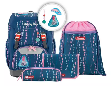 Ранец Step By Step Grade Mermaid 4 предмета