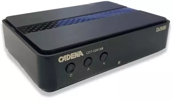 Ресивер DVB-T2 Cadena CDT-2291SB черный