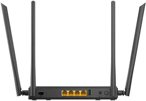 Роутер беспроводной D-Link DIR-825 (DIR-825/GFRU/R3A) AC1200 1000BASE-X SFP/4G ready черный