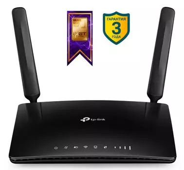 Роутер беспроводной TP-Link TL-MR6400 N300 10/100BASE-TX/4G cat.4 черный