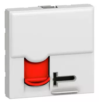 Розетка Legrand MOSAIC 076594 информ. MosaicRJ45 1 кат.6 UTP бел.