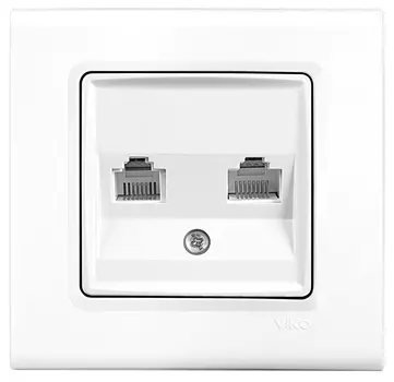 Розетка телефонная Panasonic Linnera S (91400033-RU) скрыт. IP20 белый (упак.:1шт)