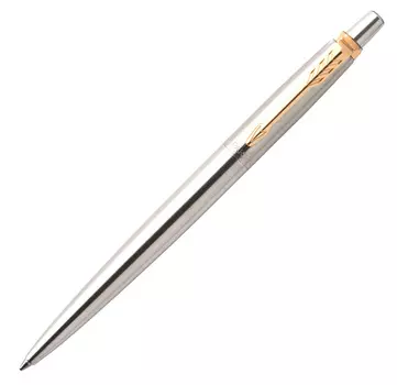 Ручка гелев. Parker Jotter Core K694 (CW2020647) Stainless Steel GT M черн. черн. подар.кор.