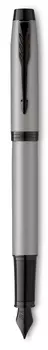 Ручка перьев. Parker IM Achromatic F317 (CW2127619) серый мат. F сталь нержавеющая подар.кор.