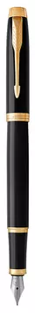 Ручка перьев. Parker IM Core F321 (CW1931645) Black GT F сталь нержавеющая подар.кор.