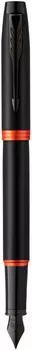 Ручка перьев. Parker IM Vibrant Rings F315 (CW2172944) Flame Orange PVD M сталь нержавеющая подар.кор.
