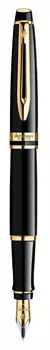 Ручка перьев. Waterman Expert 3 (CWS0951640) Black Laque GT F сталь подар.кор.
