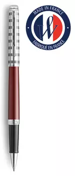 Ручка роллер Waterman Hemisphere Deluxe (2118291) Marine Red F черные чернила подар.кор.
