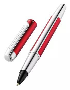 Ручка роллерн. Pelikan Elegance Pura R40 (PL817462) бордовый/серебристый черные карт.уп.