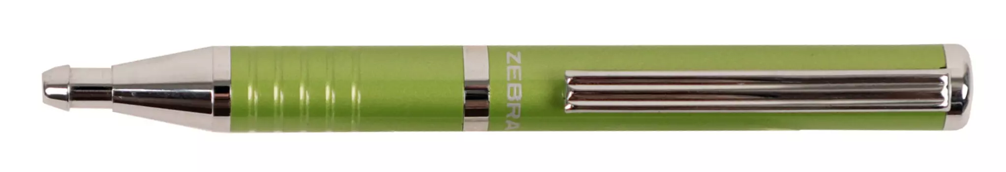 Ручка шариковая Zebra SLIDE (BP115-LG) авт. телескопич.корпус светло-зеленый синие чернила коробка подарочная