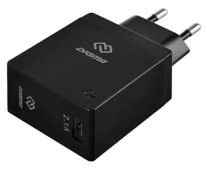 Сетевое зар./устр. Digma DGWC-1U-2.1A-BK 2.1A универсальное черный