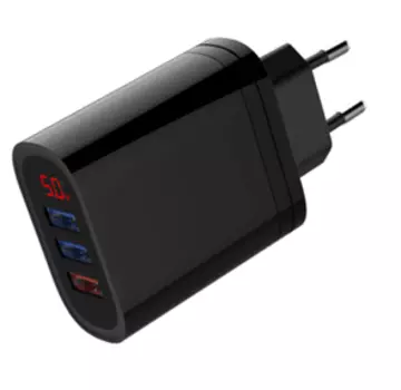 Сетевое зарядное устройство Accesstyle Topaz 30W3A Black