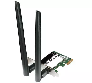 Сетевой адаптер WiFi D-Link DWA-582 PCI Express (ант.внеш.съем) 2ант.