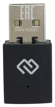 Сетевой адаптер WiFi Digma DWA-N300C USB 2.0