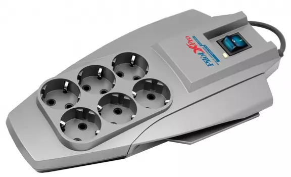 Сетевой фильтр Pilot X-Pro 7 м, 6 розеток, Zero Start биметаллический предохранитель, микропроцессор ZIS Pilot X-Pro (7 м, 6 розеток) (Pilot X-Pro 7M)