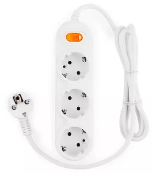 Сетевой удлинитель Powercube PC-1-5М 5м (3 розетки) белый (коробка)