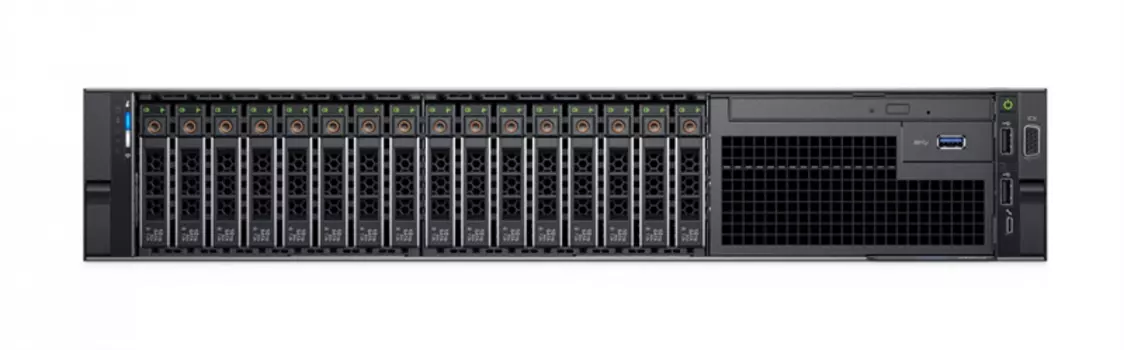 Шасси серверное DELL PowerEdge R740 2U/ 16SFF/ 1xHS/ PERC H750 LP/ iDRAC9 Ent/ 4xGE/ noPSU / RC1/ 4 std/ Bezel noQS/ Sliding Rails/ noCMA/ 3YPSNBD (R740-16SFF-05t)
