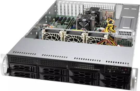 Шасси серверное Supermicro SuperChassis 2U (OEM)LA25TQC-R609LP/ no HDD(8)LFF/ optional LFF(2)+SFF(2)/ 7xLP/ 2x600W Platinum(12" x 13", 13.68" x 13", 12" x 10")E-ATX, ATX/ Backplane 8xSATA3/SAS3 (CSE-L