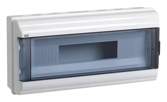 Щит распределительный IEK MKP72-N3-18-55 КМПн-18 IP55 для установки модульных устройств навесной 398мм 108мм 198мм 660B 18мод. пластик IP55 белый (упак.:1шт)