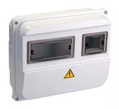 Щит распределительный IEK MSP103-1-55 ЩУРн-П 1/3 IP55 для установки счетчика навесной 270мм 110мм 224мм 400B 3мод. пластик IP55 белый (упак.:1шт)