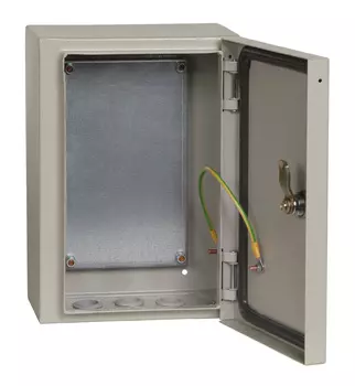 Щит распределительный IEK YKM40-321-54 ЩМП-3.2.1-0 У2 навесной 210мм 150мм 300мм 630A 6шт металл IP54 серый (упак.:1шт)