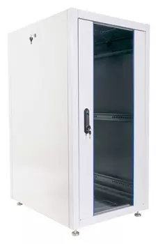 Шкаф коммутационный ЦМО (ШТК-Э-24.6.8-13АА) 24U 600x800мм пер.дв.стекл металл 2 бок.пан. 540кг серый 59кг 180град. 1187мм IP20