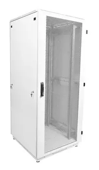 Шкаф коммутационный ЦМО (ШТК-М-33.6.8-4ААА) 33U 600x800мм пер.дв.перфор. задн.дв.стал.лист 2 бок.пан. 450кг белый