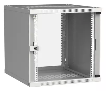 Шкаф коммутационный ITK Linea WE (LWE3-12U66-GF) 12U 600x600мм пер.дв.стекл 50кг серый 550мм 200град. 585мм IP20