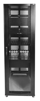 Шкаф серверный ЦМО ШТК-СП-42.8.12-44АА-9005 42U 800x1200мм пер.дв.перфор. 2 бок.пан. 1350кг черный