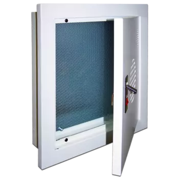 Шкаф встраиваемый с панелью крепления, 400x380x100 мм, серый (LAN-HCS-BOX)