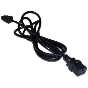 Шнур питания C19-C20, 3х1.5, 220В, 16А, черный, 0.5 метра (LAN-PP19/20-0.5-BK)