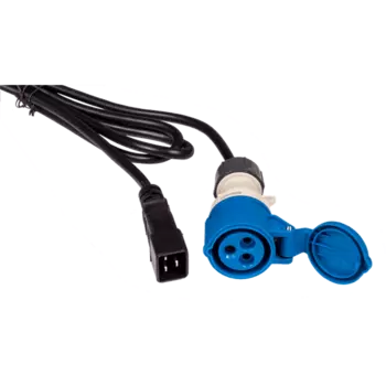Шнур питания C20-I309 Female, 3х2.5, 220В, 16А, черный, 2.5 метра (LAN-PP9F/20-2.5-BK)