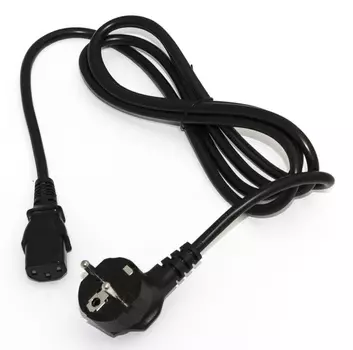 Шнур питания Hyperline PWC-IEC13-SHM-1.8-BK C13-Schuko проводник.:3x0.75мм2 1.8м 250В 10А (упак.:1шт) черный