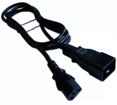 Шнур питания С13-C20, 220В, 10А, черный, 2 метра (LAN-PP13/20-2.0-BK)
