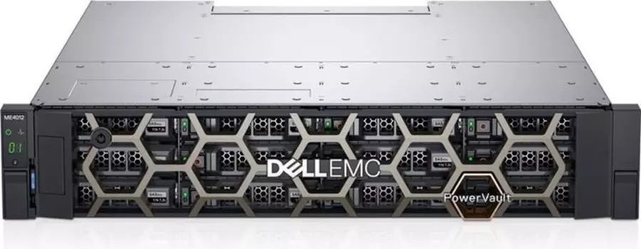Система хранения данных Dell PowerVault ME4012 12LFF(3,5") 2U/8xSFP+ Converged FC16 or 10GbE iSCSI/Dual Controller/4xSFP+ FC16/6x2,4TB SAS/ Bezel/2x580W/3YPSNBD (P4012-01)