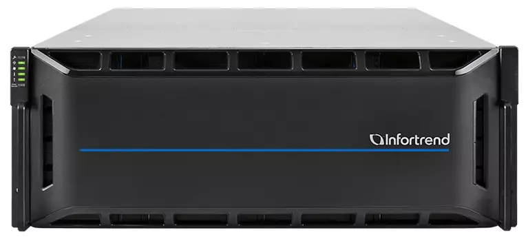 Система хранения данных Infortrend EonStor GS 1000 2U/24x2.5, NAS, block, dual controller,2x12Gb SAS EXP. Port,8x1G iSCSI +2x host board slot(s),4x4GB,2x(PSU+FAN), 2x(SuperCap.+Flash),1xRackmount kit(GS 1024R2CBF-D) (GS1024R2CBF0D-8U32)
