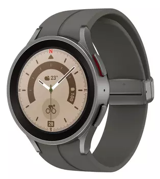 Смарт-часы Samsung Galaxy Watch 5 Pro 45мм 1.4" AMOLED корп.серый рем.серый (SM-R920NZTAMEA)
