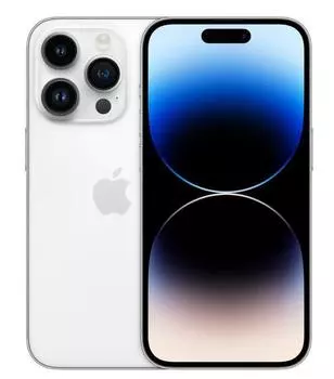 Смартфон APPLE IPHONE 14 PRO MAX 128 Гб серебристый OS iOS 16 Screen 6.7" 2796 x 1290 OLED Dual eSIM Камера 48MP+12MP+12MP 12MP MQ973AH/A