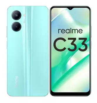 Смартфон Realme C33 64Gb 4Gb синий моноблок 3G 4G 6.5" 1600x720 Android 12 50Mpix 802.11 a/b/g/n/ac NFC GPS GSM900/1800 GSM1900 TouchSc